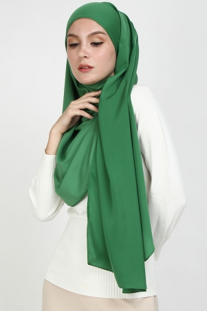 Aida Matte Satin Headscarf - Sage Green