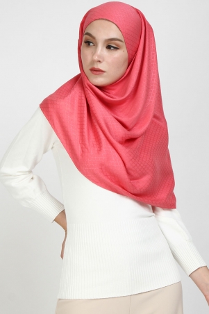Aida Viscose Headscarf - Sunkist Coral