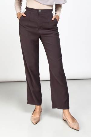 Salvadora Contrast Stripe Pants - Dark Grey