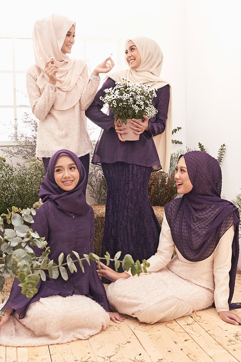 Matching colour tudung navy blue Colors That