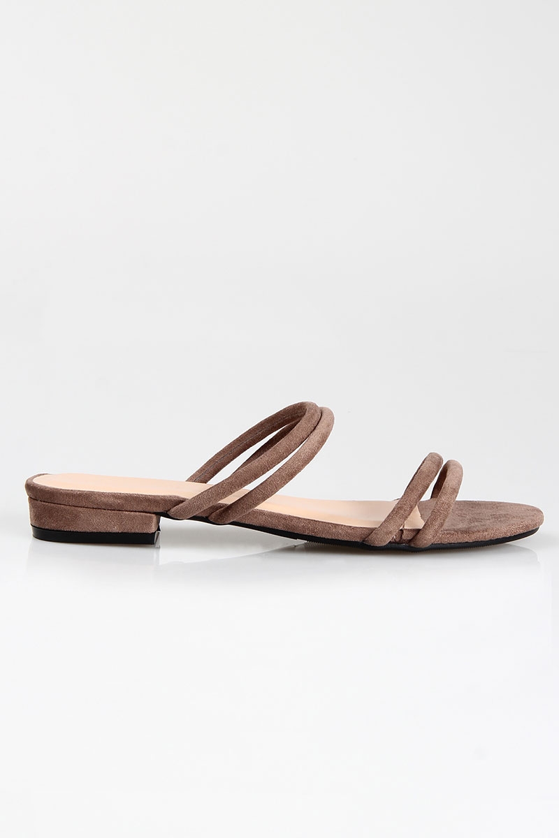 taupe sandals