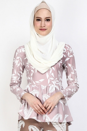 Nawal Exclusive Print Blouse - Dusty Pink Print