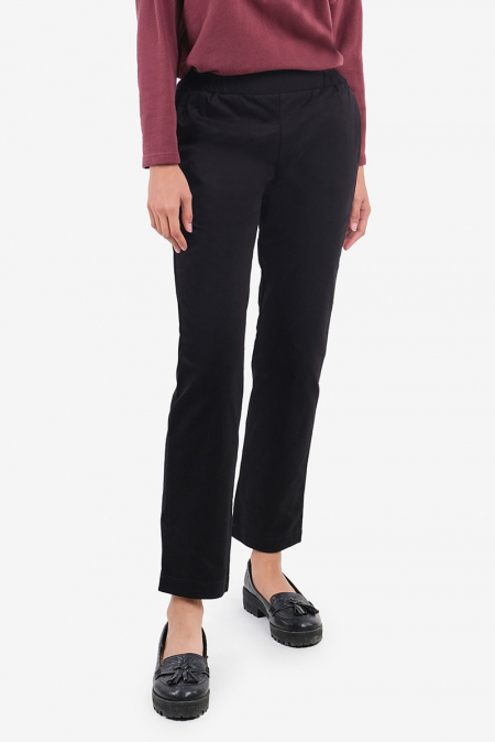 Zaelin The Pull-on Tapered Pants - Black