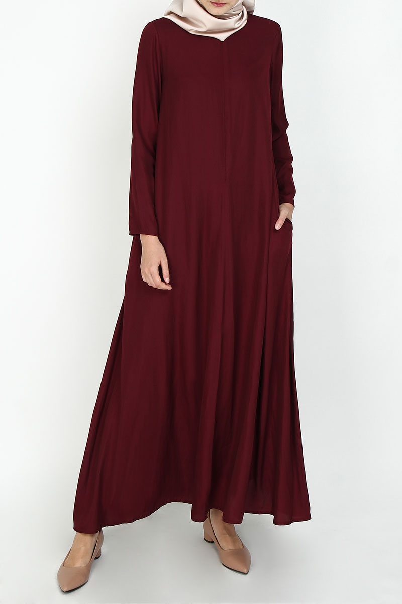 zip maxi dress