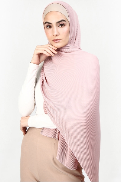 Jaswin Pleated Chiffon Headscarf