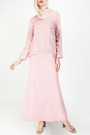 Shifa Blouse & Skirt - Pink