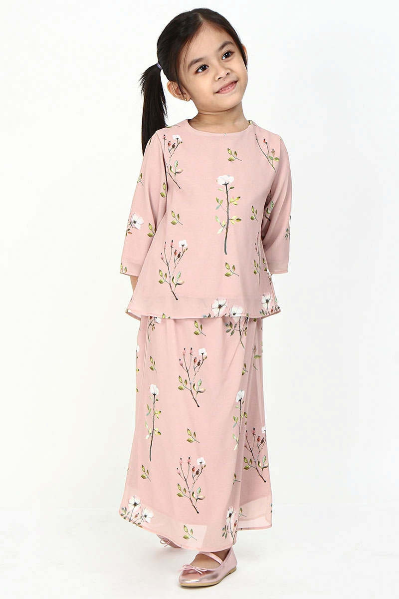 baju kurung floral