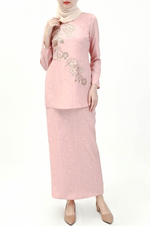 Hanalei Blouse & Skirt - Dusty Pink Print