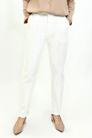 Antonella Tapered Pants - White
