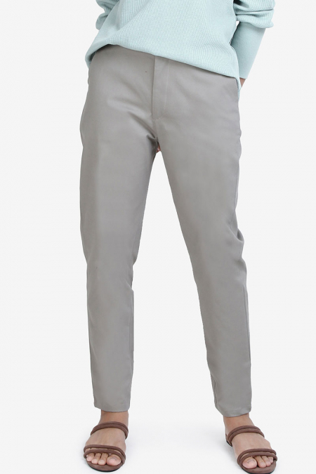 Emmersyn Tapered Pants - Khaki Grey
