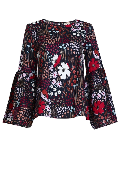 Chinami Bell Sleeve Blouse