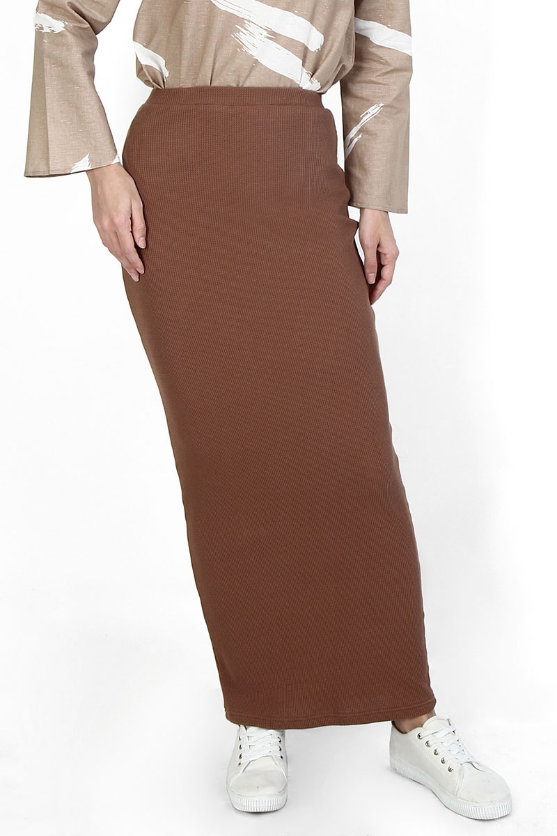 brown pencil skirt