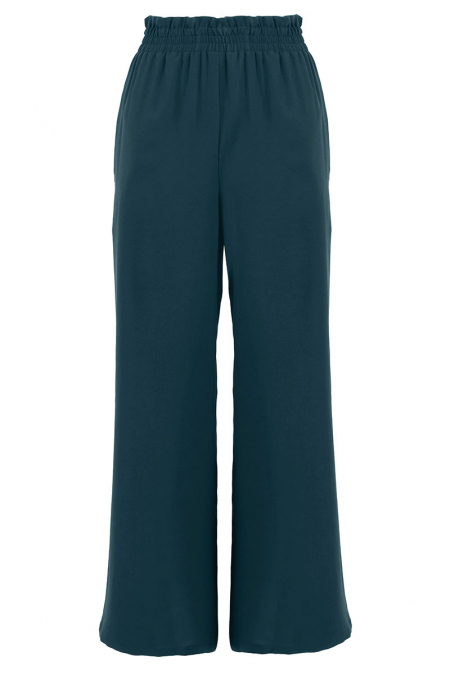 Ellora Wide Legged Pants - Atlantic Deep