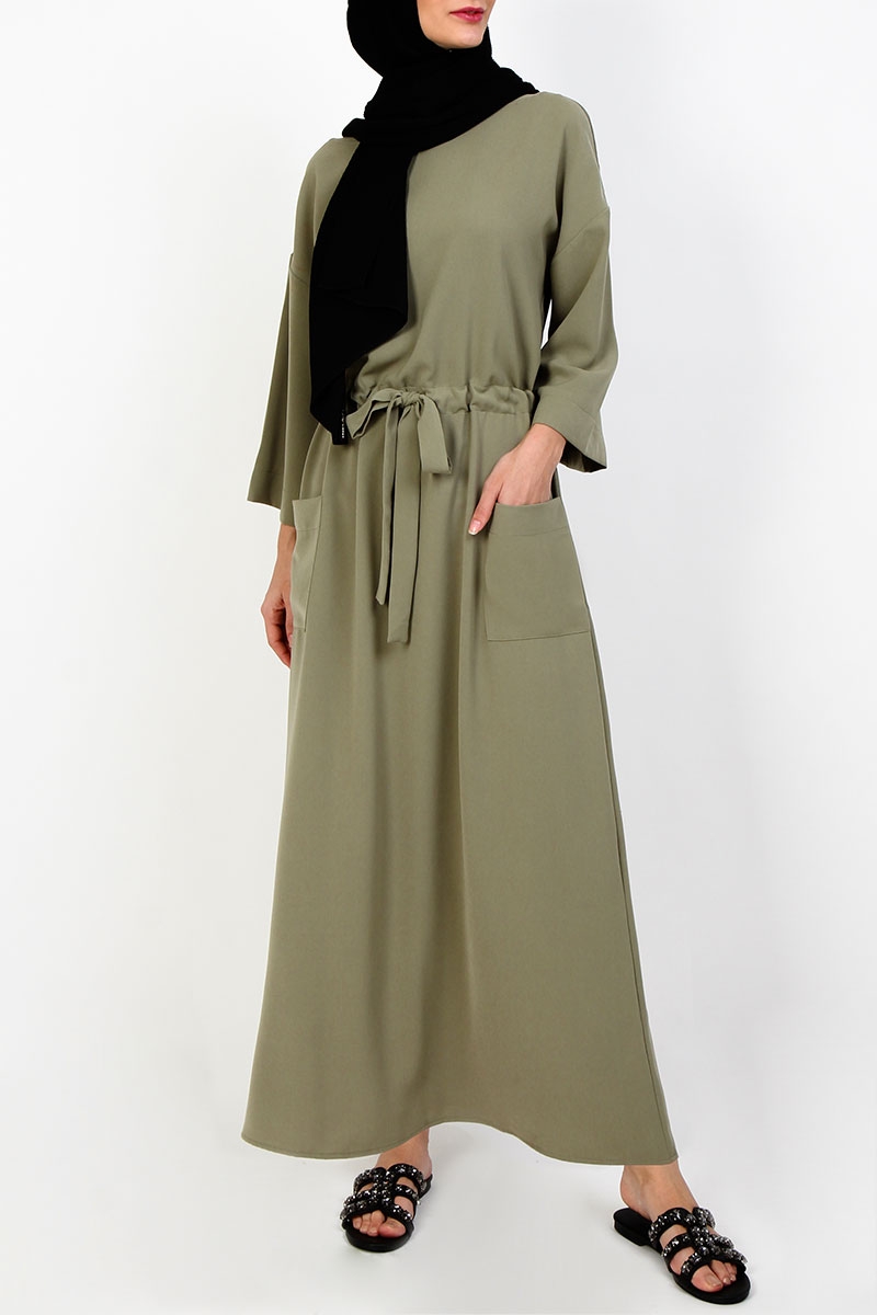 pistachio maxi dress