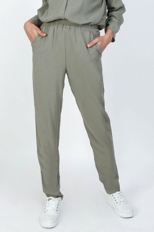Helena Tapered Pants - Heather Olive