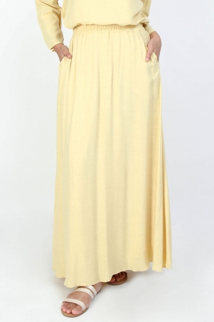Janeva A-line Skirt - Heather Yellow