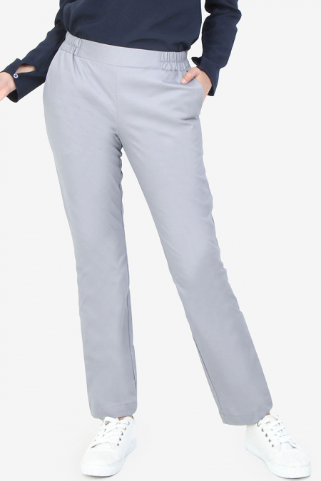 Zaelin The Pull-on Tapered Pants - Light Grey