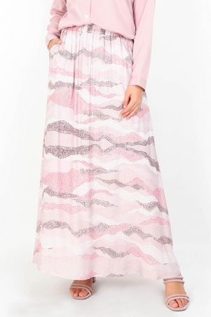 Janeva A-line Skirt - Pink Print