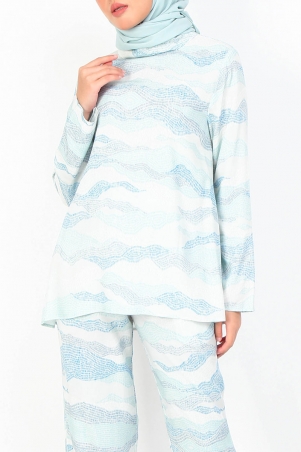 Lelita Flared Blouse - Mint Print