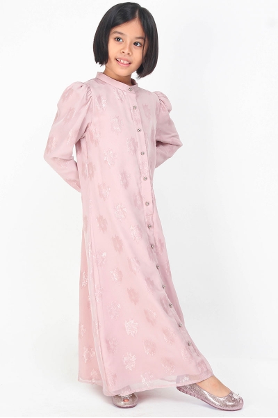 KIDS Lakisha Puff Shoulder Dress