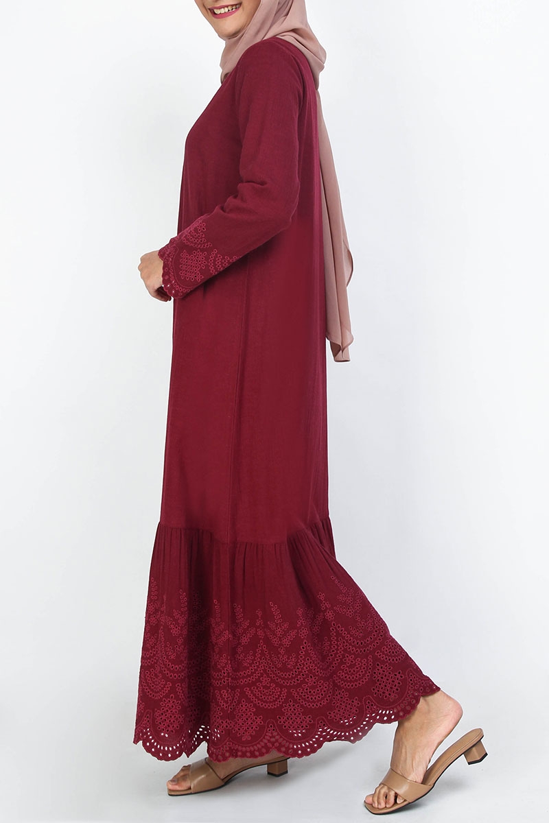 dark maroon dresses
