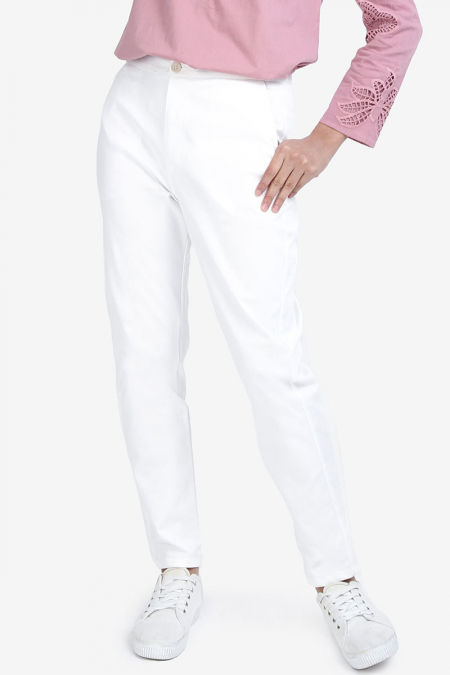 Emmersyn Tapered Pants - White