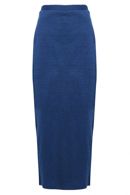 Sueanne Pencil Skirt - Heather Navy
