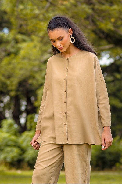 Malina Front Button Blouse