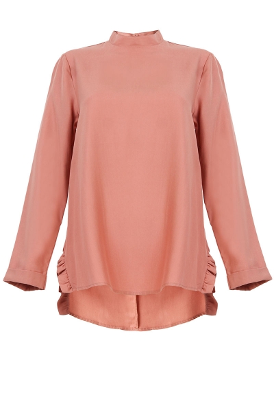 Lucia Flared High Neck Blouse