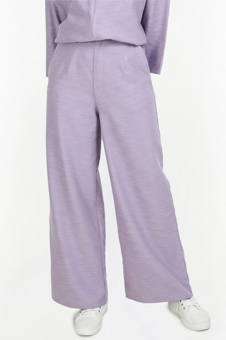Nivitha Wide Legged Pants - Pastel Lilac