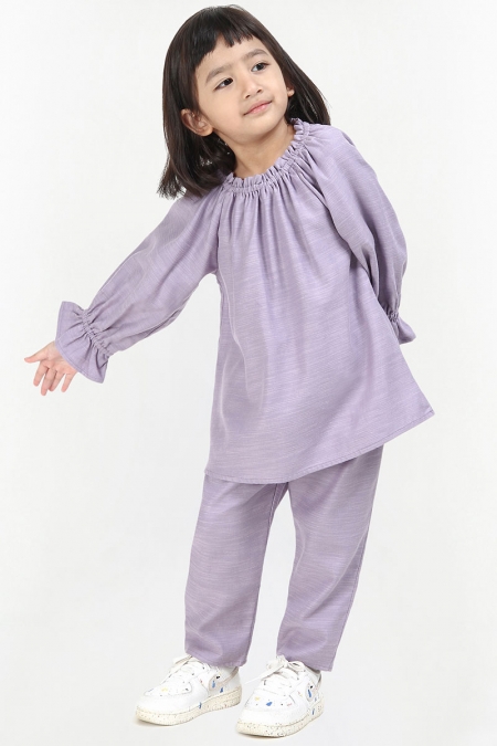 KIDS Reynah Raglan Sleeve Blouse - Pastel Lilac