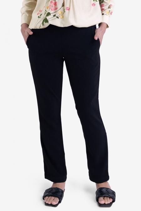 Zaelin The Pull-on Tapered Pants - Jet Black