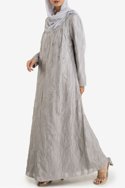 Rhu Embellished Zip-Front Dress