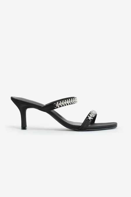 Camilla Strap Heels - Black