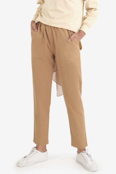 Calvyn Tapered Pants - Camel Brown