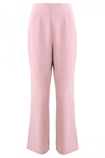 Jaila Straight Cut Pants - Pink Mist