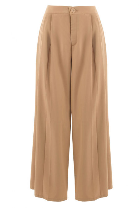 Janaiya Wide Legged Pants - Taffy Brown