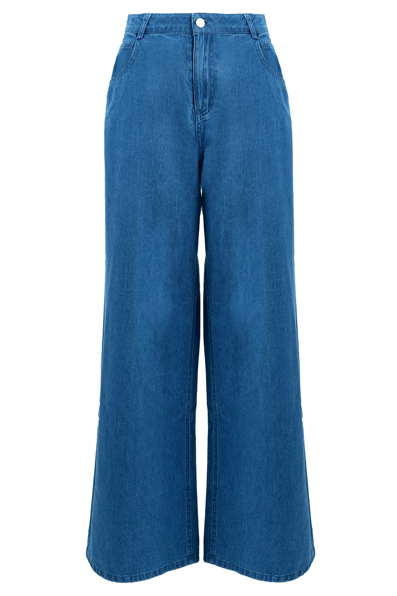 COTTON Melrose Wide Legged Jeans