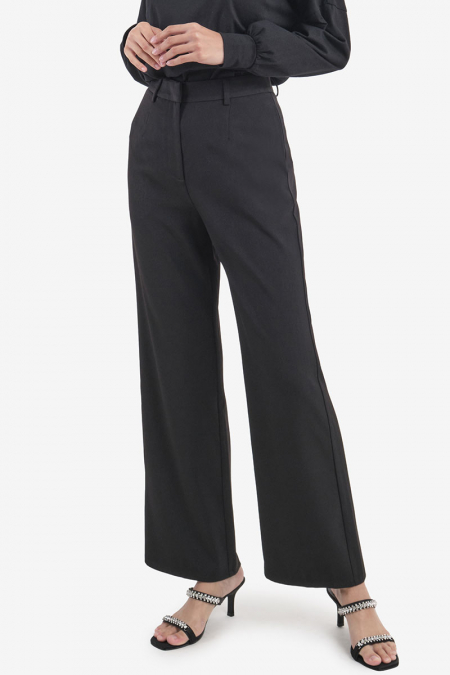 Remi Straight Cut Pants - Black