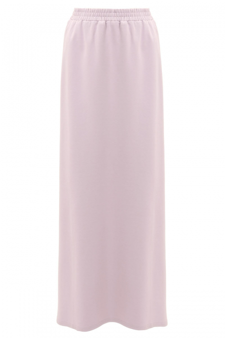 Naila Elastic Waist Pencil Skirt - Pink Lotus