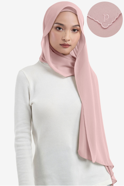 Maisy Scallop Embroidery Headscarf