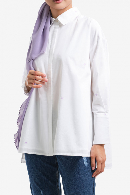Kiandra Embroidered Shirt - White