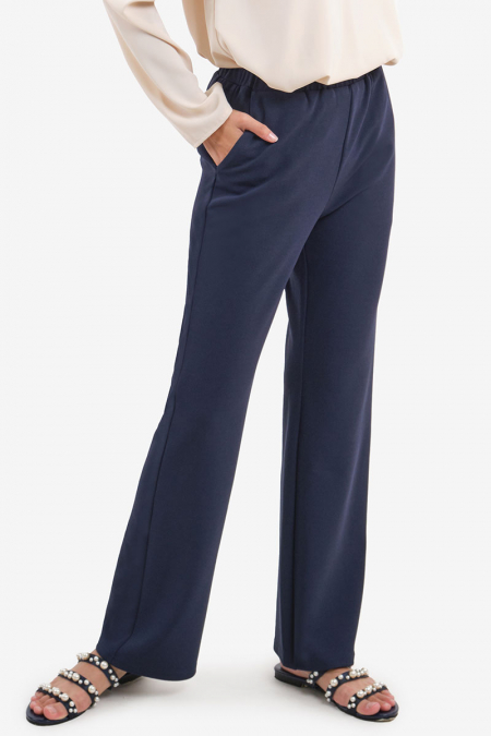 Tanaya Elastic Waist Pants - Eclipse