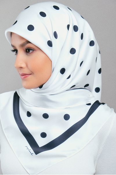 Andie Satin Printed Square Headscarf