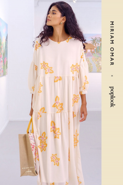 Anggun Gathered Tier Dress