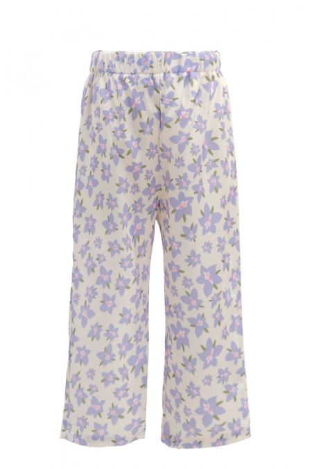 KIDS Saharah Tapered Pants - Lilac Floral