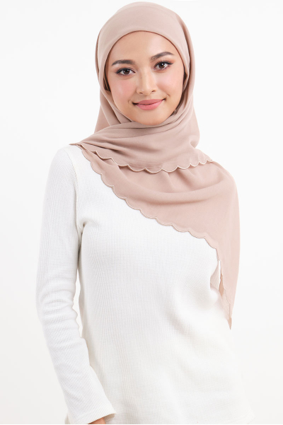 Leaya Bawal Scallop Headscarf