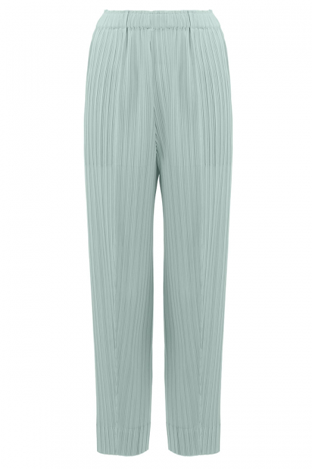 Lijana Pleated Elastic Waist Pants - Seafoam