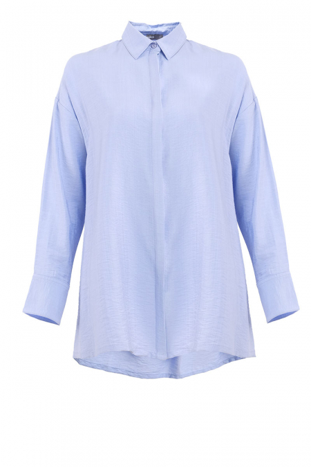 Sumeya Front Button Shirt -  Periwinkle