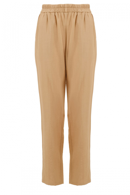 Helena Tapered Pants -  Tan